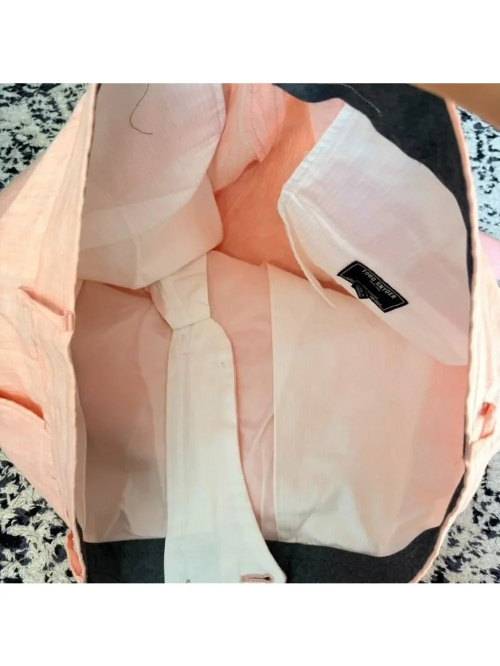 Todd Snyder Mens Linen Dress Pants 38x32 Salmon Pink Flat Front Tapered K69